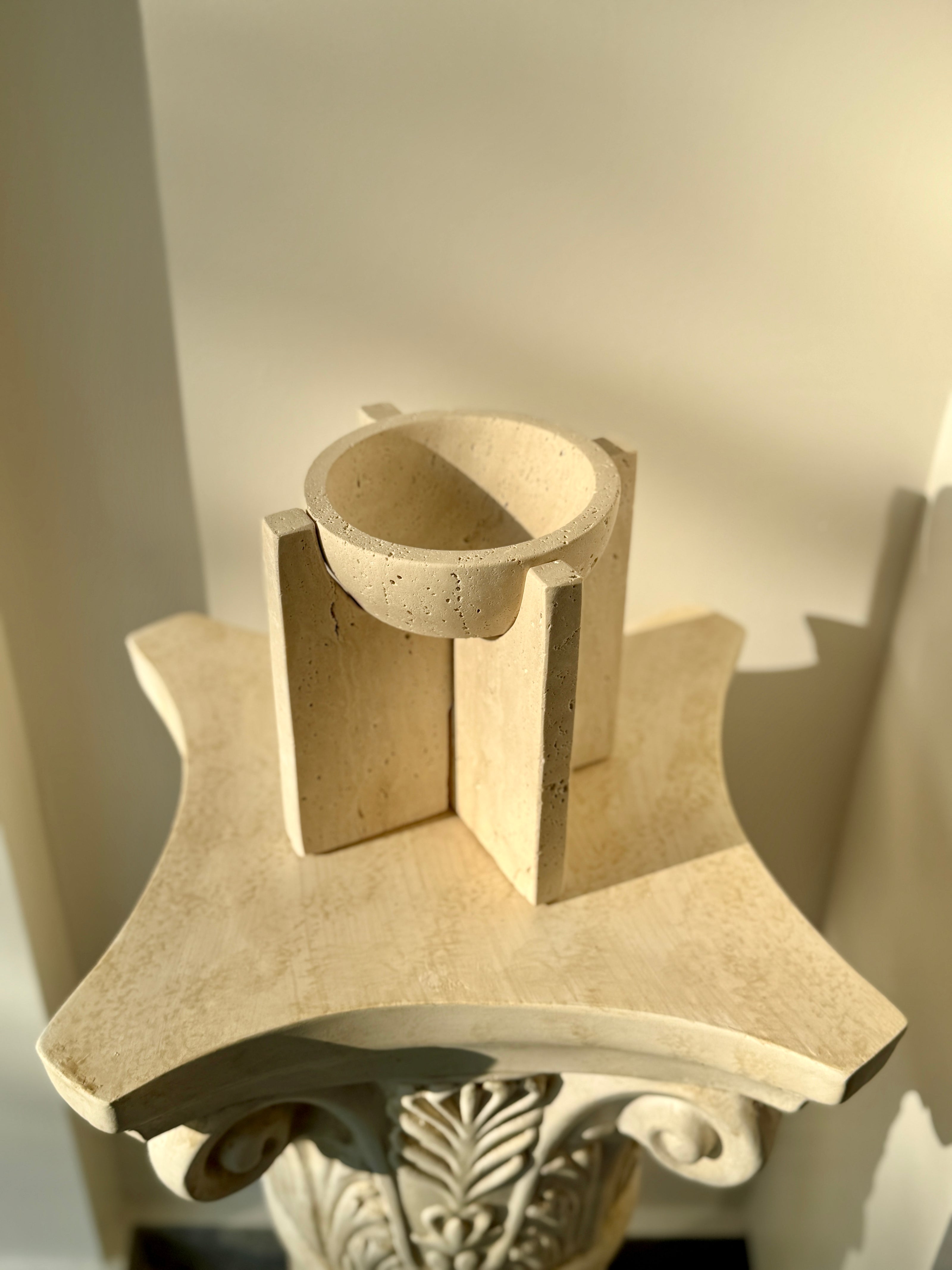 ARVIS – Traverten Dekoratif Vazo