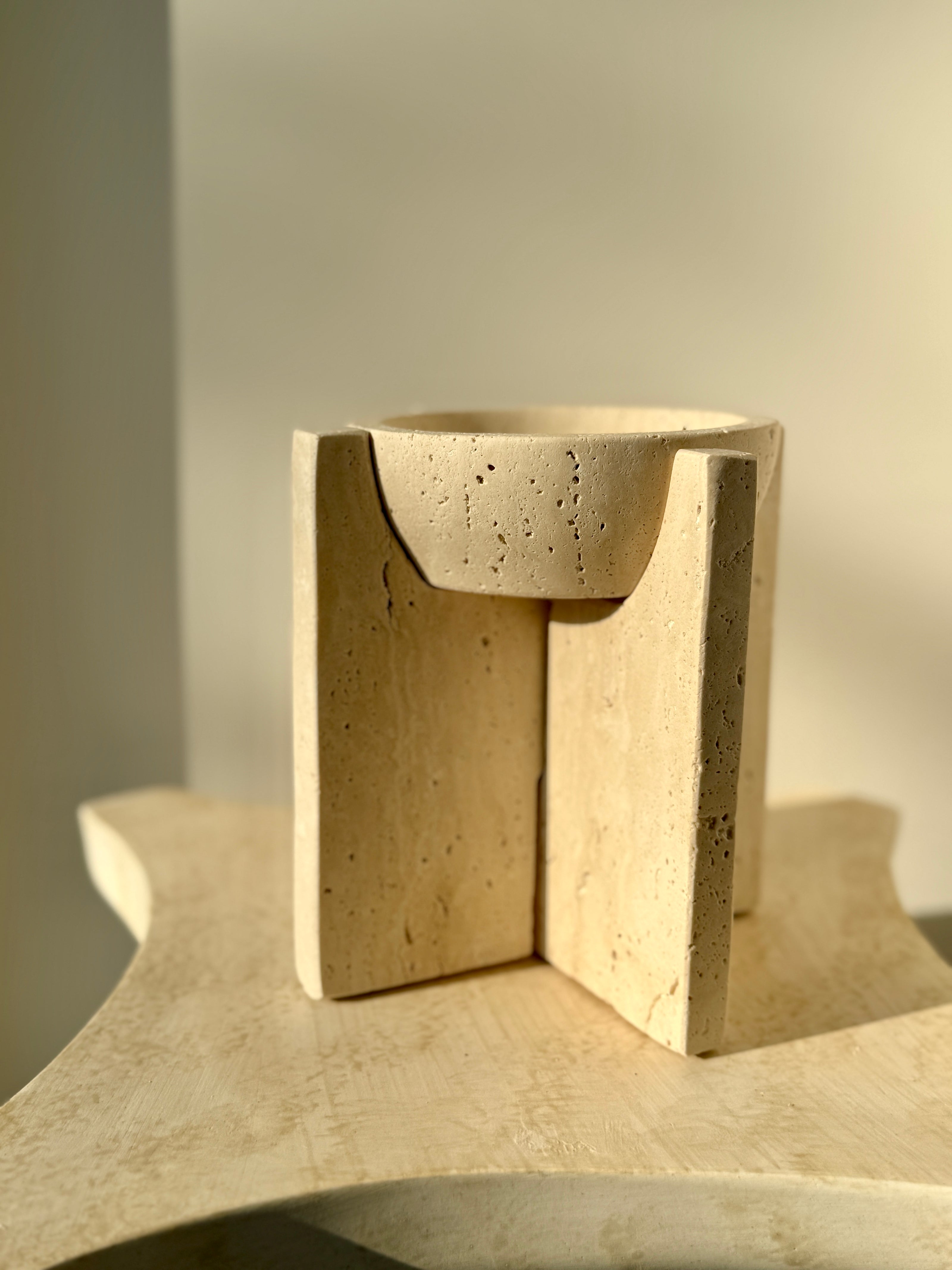 ARVIS – Traverten Dekoratif Vazo