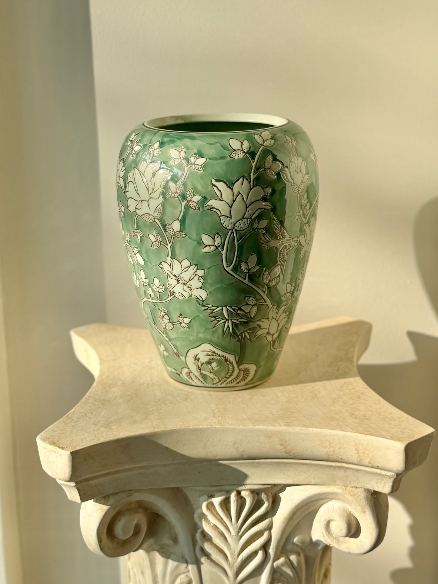 NAVINE – El Boyaması Seramik Dekoratif Vazo