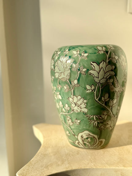 NAVINE – El Boyaması Seramik Dekoratif Vazo