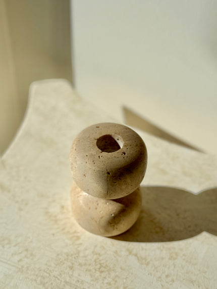 LUMA - Traverten Şamdan & Dekoratif Obje